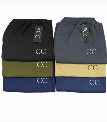 Men’s Comfort-Fit Breathable Cotton Trousers with Side Pockets